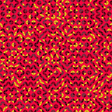 Soyut Geometrik Desen üretken hesaplama sanatı çizimi