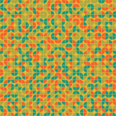 Soyut Geometrik Desen üretken hesaplama sanatı çizimi