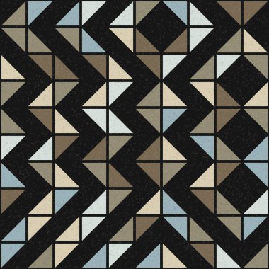 Soyut Geometrik Desen üretken hesaplama sanatı çizimi