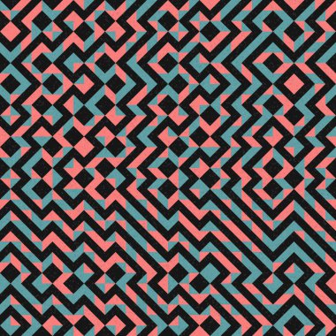 Soyut Geometrik Desen üretken hesaplama sanatı çizimi