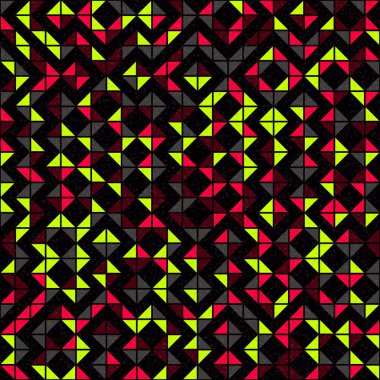 Soyut Geometrik Desen üretken hesaplama sanatı çizimi