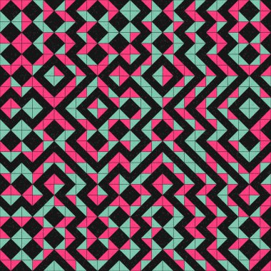 Soyut Geometrik Desen üretken hesaplama sanatı çizimi