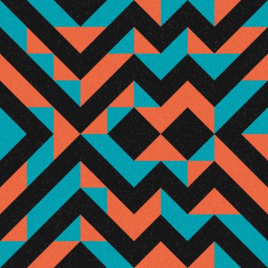 Soyut Geometrik Desen üretken hesaplama sanatı çizimi