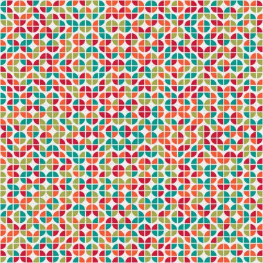 Soyut Geometrik Desen üretken hesaplama sanatı çizimi