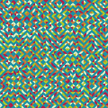 Soyut Geometrik Desen üretken hesaplama sanatı çizimi