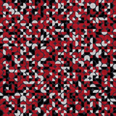 Soyut Geometrik Desen üretken hesaplama sanatı çizimi