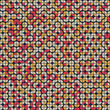 Soyut Geometrik Desen üretken hesaplama sanatı çizimi