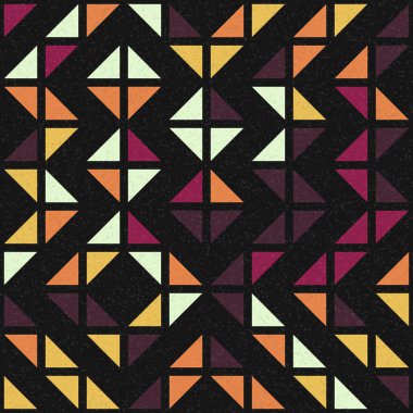 Soyut Geometrik Desen üretken hesaplama sanatı çizimi