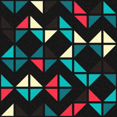 Soyut Geometrik Desen üretken hesaplama sanatı çizimi