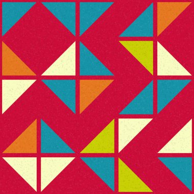 Soyut Geometrik Desen üretken hesaplama sanatı çizimi