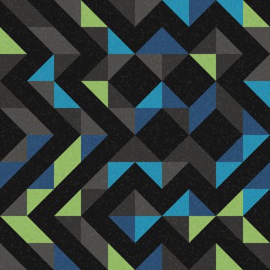Soyut Geometrik Desen, üretken hesaplama sanatı çizimi 