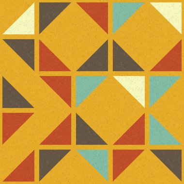 Soyut Geometrik Desen, üretken hesaplama sanatı çizimi 