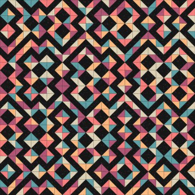 Soyut Geometrik Desen üretken hesaplama sanatı çizimi