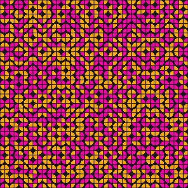 Soyut Geometrik Desen üretken hesaplama sanatı çizimi