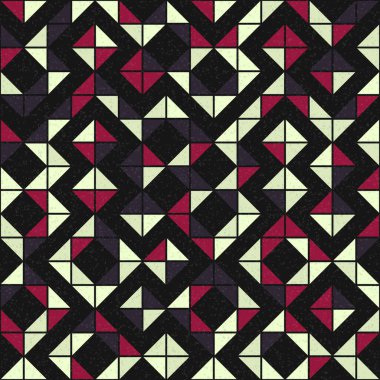 Soyut Geometrik Desen üretken hesaplama sanatı çizimi