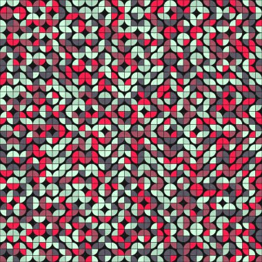 Soyut Geometrik Desen üretken hesaplama sanatı çizimi