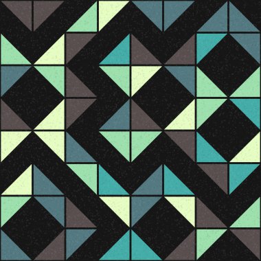 Soyut Geometrik Desen üretken hesaplama sanatı çizimi