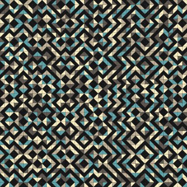 Soyut Geometrik Desen üretken hesaplama sanatı çizimi