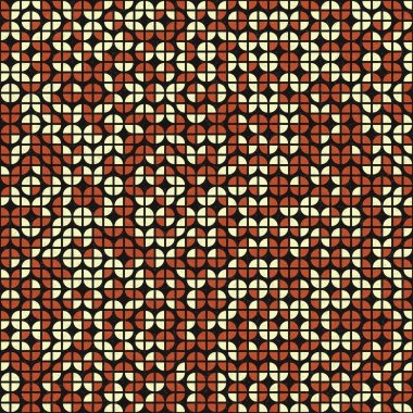 Soyut Geometrik Desen, üretken hesaplama sanatı çizimi 