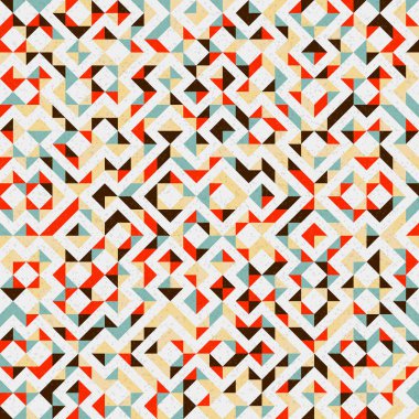 Soyut Geometrik Desen üretken hesaplama sanatı çizimi