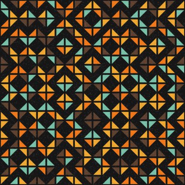 Soyut Geometrik Desen üretken hesaplama sanatı çizimi