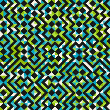 Soyut Geometrik Desen üretken hesaplama sanatı çizimi