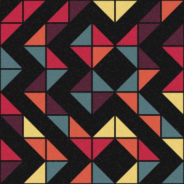 Soyut Geometrik Desen üretken hesaplama sanatı çizimi