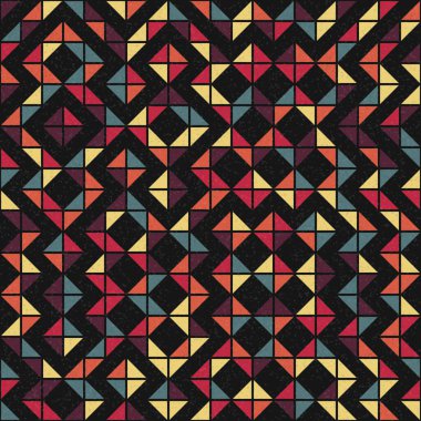 Soyut Geometrik Desen, üretken hesaplama sanatı çizimi 