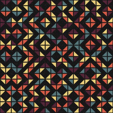 Soyut Geometrik Desen üretken hesaplama sanatı çizimi