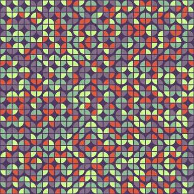 Soyut Geometrik Desen üretken hesaplama sanatı çizimi