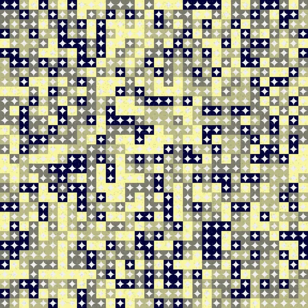Abstraktní Geometrický Vzor Generativní Výpočetní Umění Ilustrace — Stockový vektor