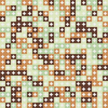 Soyut Geometrik Desen üretken hesaplama sanatı çizimi