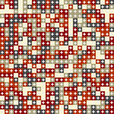 Soyut Geometrik Desen üretken hesaplama sanatı çizimi