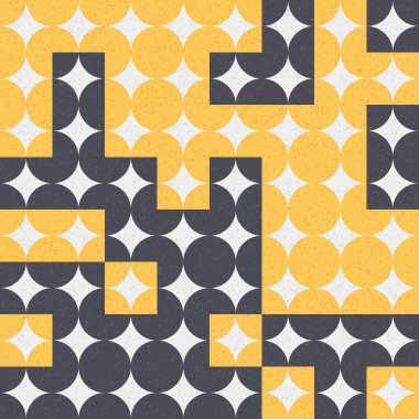 Soyut Geometrik Desen üretken hesaplama sanatı çizimi