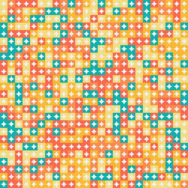 Soyut Geometrik Desen üretken hesaplama sanatı çizimi