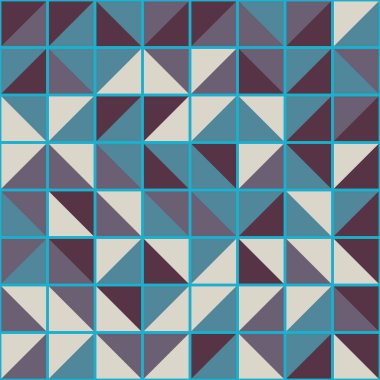 Soyut Geometrik Desen, üretken hesaplama sanatı çizimi 