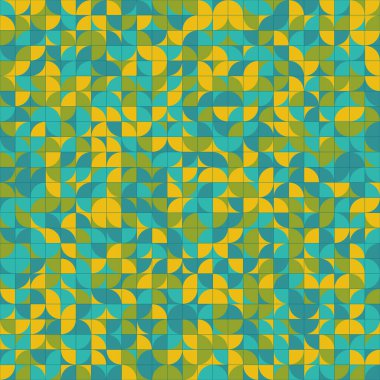 Soyut Geometrik Desen üretken hesaplama sanatı çizimi