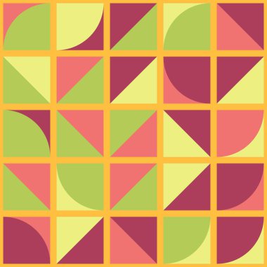 Soyut Geometrik Desen üretken hesaplama sanatı çizimi