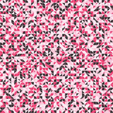 Soyut Geometrik Desen üretken hesaplama sanatı çizimi