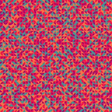 Soyut Geometrik Desen, üretken hesaplama sanatı çizimi 