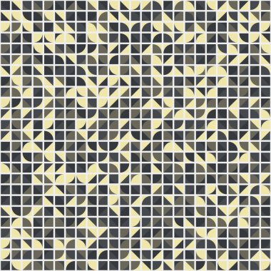 Soyut Geometrik Desen, üretken hesaplama sanatı çizimi 