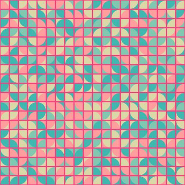 Soyut Geometrik Desen üretken hesaplama sanatı çizimi