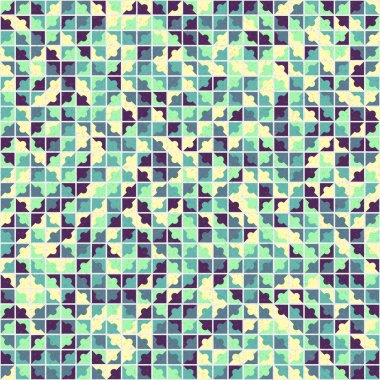 Soyut Geometrik Desen üretken hesaplama sanatı çizimi