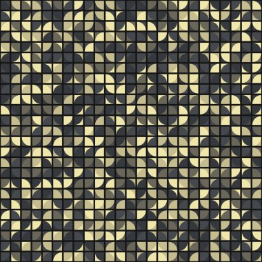 Soyut Geometrik Desen üretken hesaplama sanatı çizimi