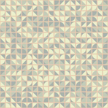 Soyut Geometrik Desen, üretken hesaplama sanatı çizimi 