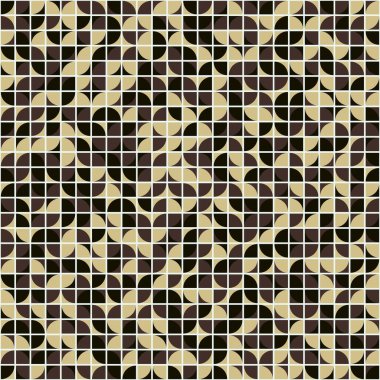 Soyut Geometrik Desen, üretken hesaplama sanatı çizimi 