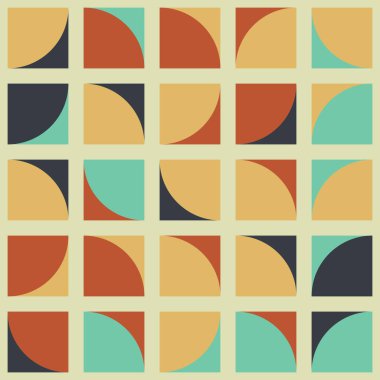 Soyut Geometrik Desen üretken hesaplama sanatı çizimi