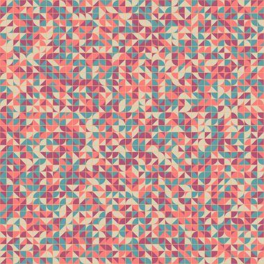 Soyut Geometrik Desen üretken hesaplama sanatı çizimi