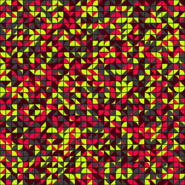 Soyut Geometrik Desen üretken hesaplama sanatı çizimi