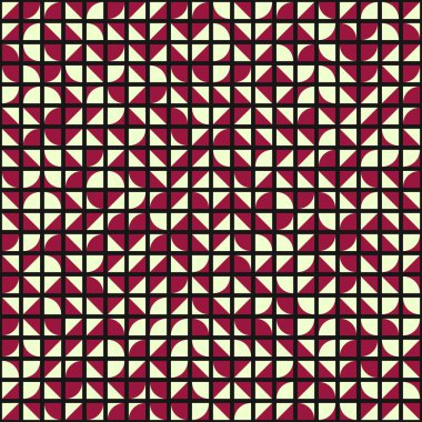 Soyut Geometrik Desen üretken hesaplama sanatı çizimi